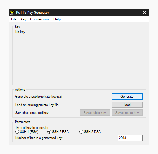 How to generate public key windows